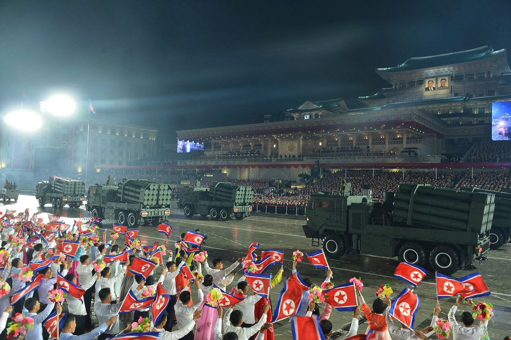 Miltary Parade Marks 80th Founding Anniversary of WPK - Image 42