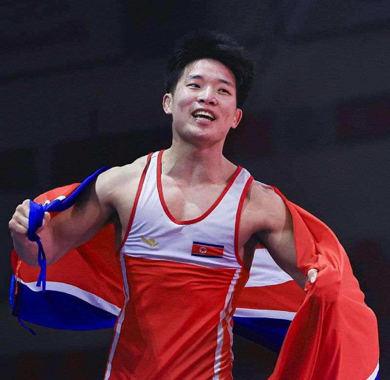 DPRK Wrestler Snatches Gold Medal