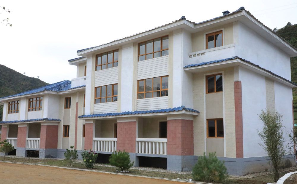 New Houses Built in Tongsin County of Jagang Province