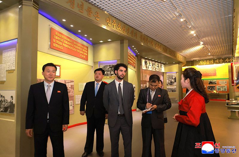 President of World Federation of Democratic Youth tours Pyongyang