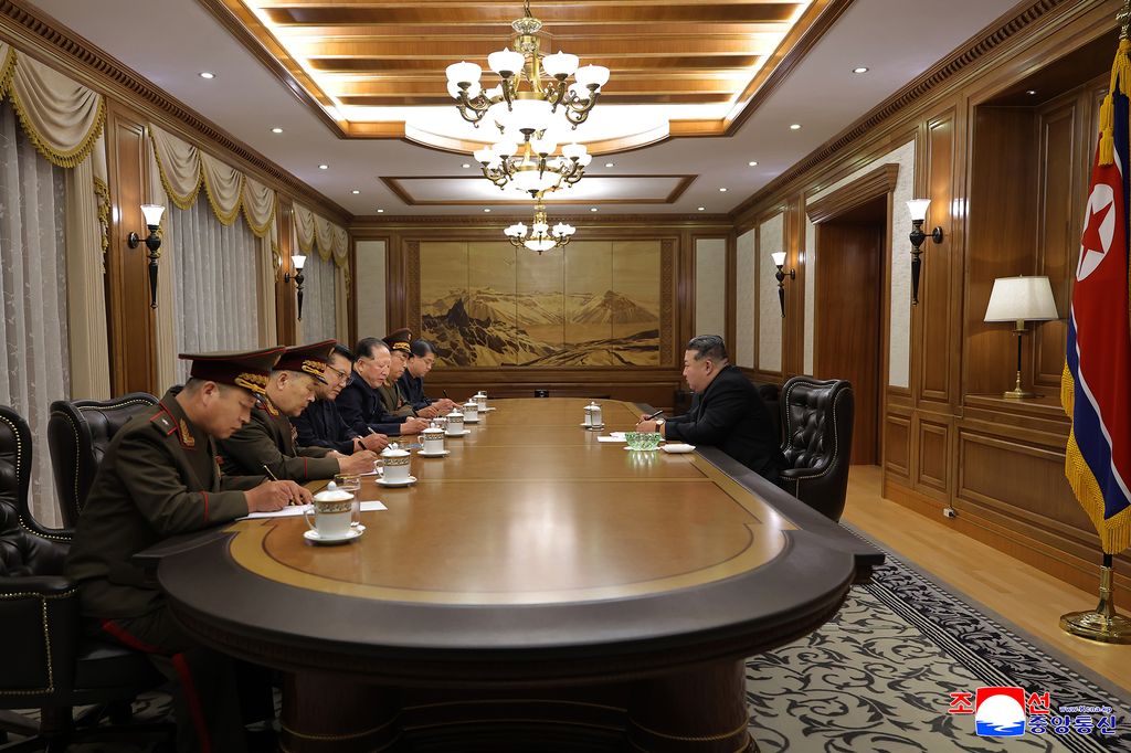 RespectedComrade Kim Jong Un meets scientists and technicians in nuclear field and guides important consultative meeting - Image 2