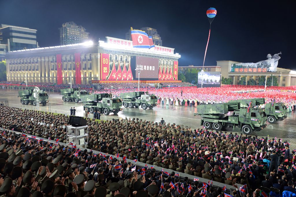 Miltary Parade Marks 80th Founding Anniversary of WPK - Image 49