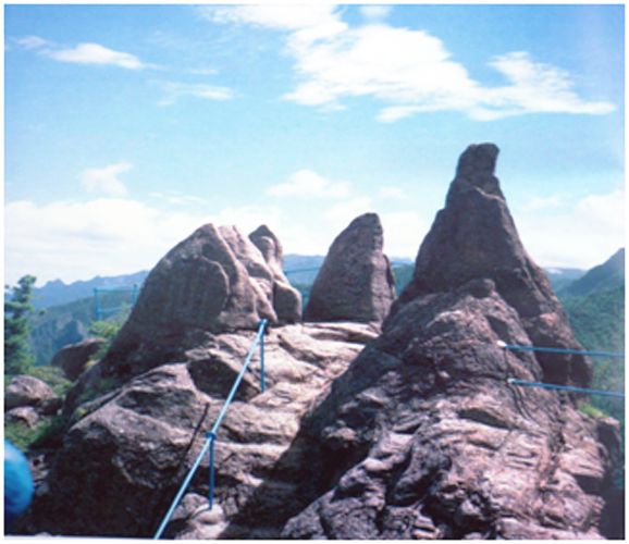 Chonson Rock in Mt Kumgang