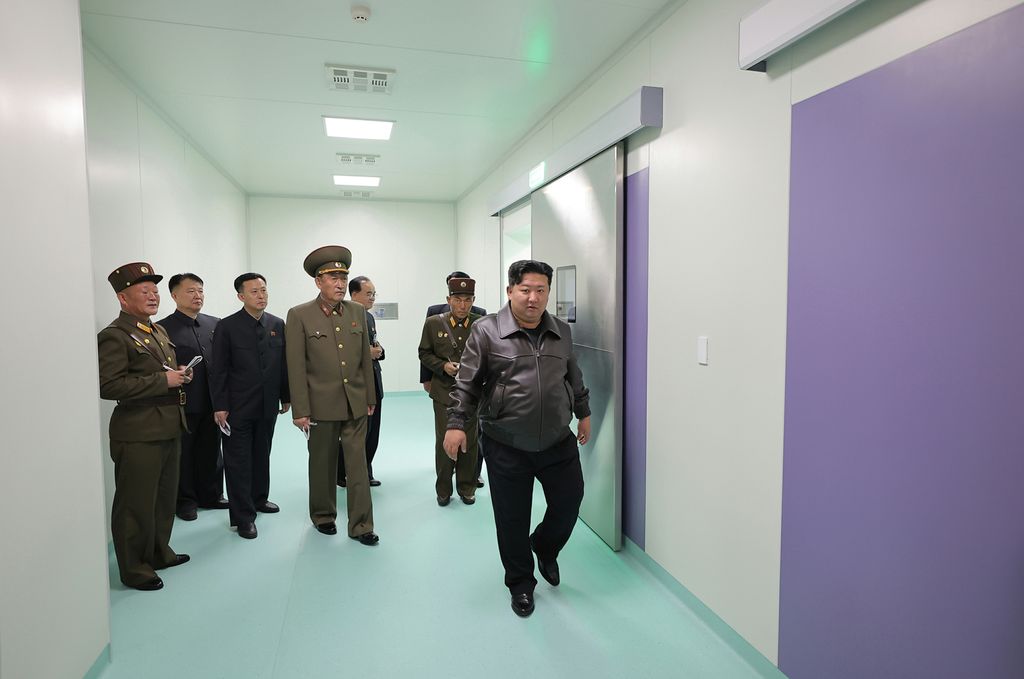 Respected Comrade Kim Jong Un Visits Kangdong County Hospital Nearing Completion