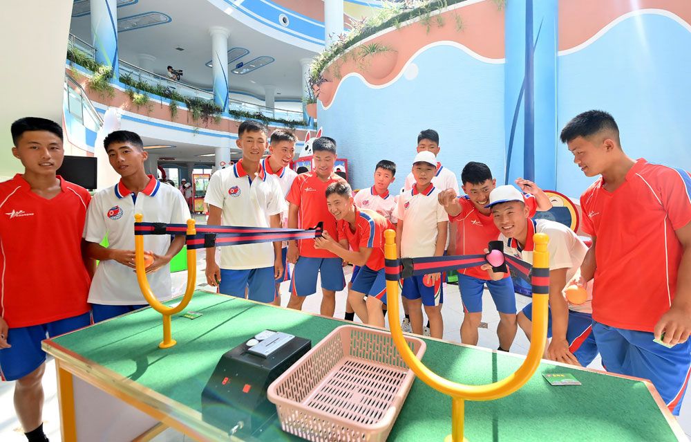 Students of Revolutionary Schools Spend Enjoyable Days in Wonsan Kalma Coastal Tourist Area - Image 25