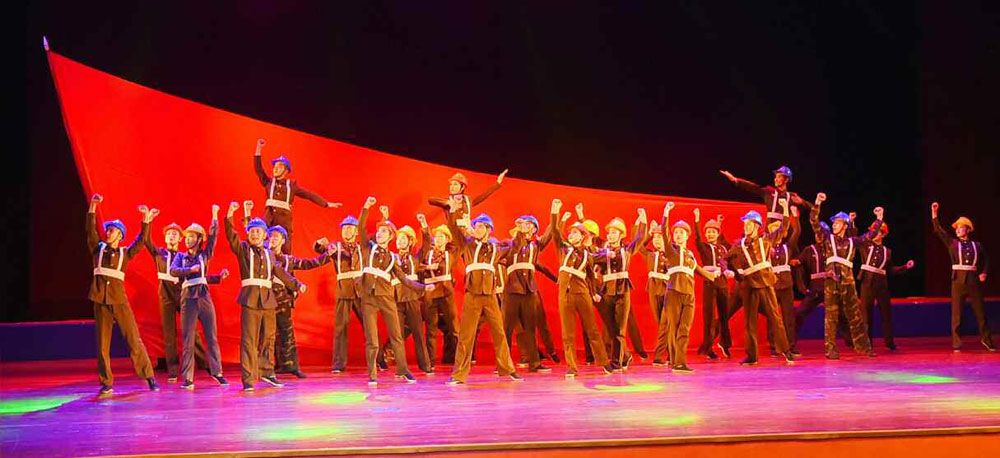 Music and Dance True Story-Telling Performance Held in North Phyongan Province - Image 6