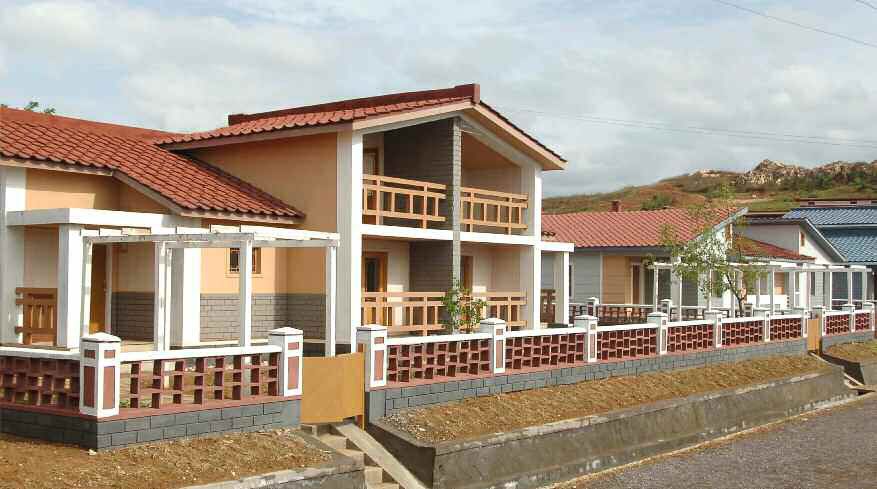 New Houses Built at Songhak Farm of Anju City, South Phyongan Province - Image 6