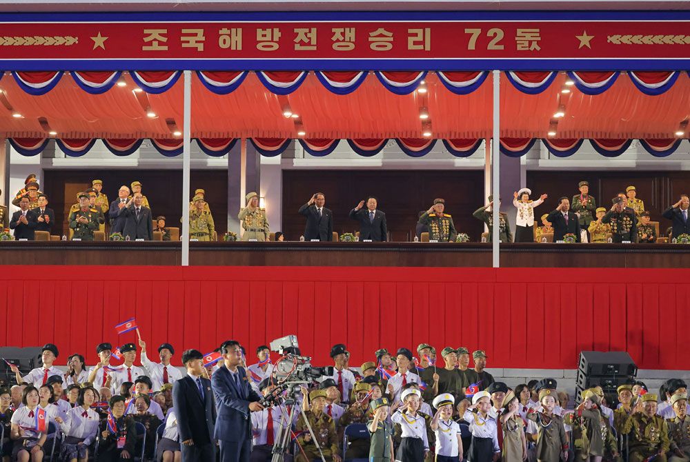 Ceremony of Commemorative March of Columns Symbolic of Units in Fatherland Liberation War Held - Image 4