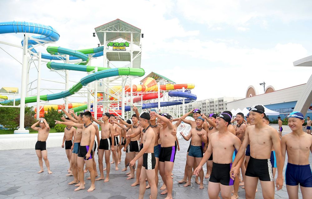 Students of Revolutionary Schools Spend Enjoyable Days in Wonsan Kalma Coastal Tourist Area - Image 28