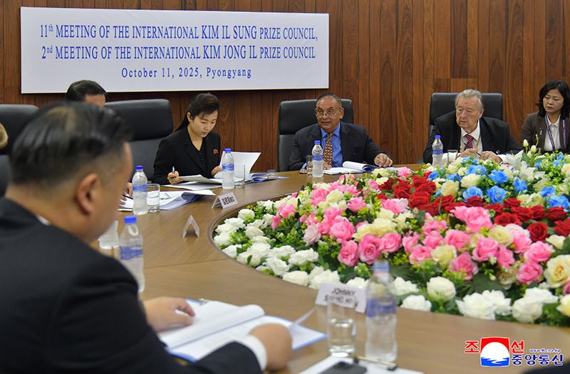 Eleventh Meeting of International Kim Il Sung Prize Council and Second Meeting of International Kim Jong Il Prize Council held