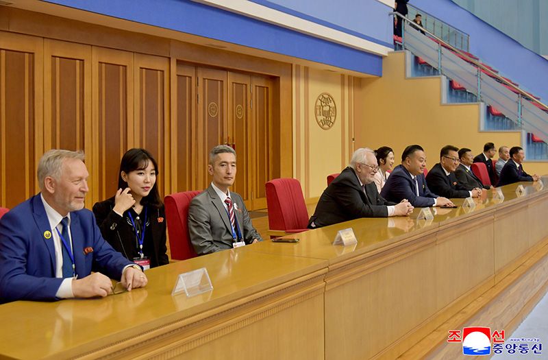 Participants in Kim Il Sung - Kim Jong Il Foundation Conference hold joint friendship gathering - Image 2