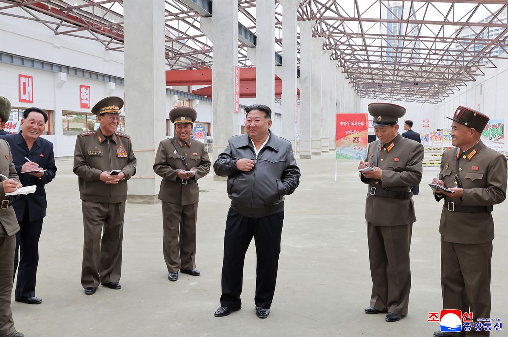 RespectedComrade Kim Jong Un gives field guidance at School Things Factory and School Fixtures Factory under construction - Image 3