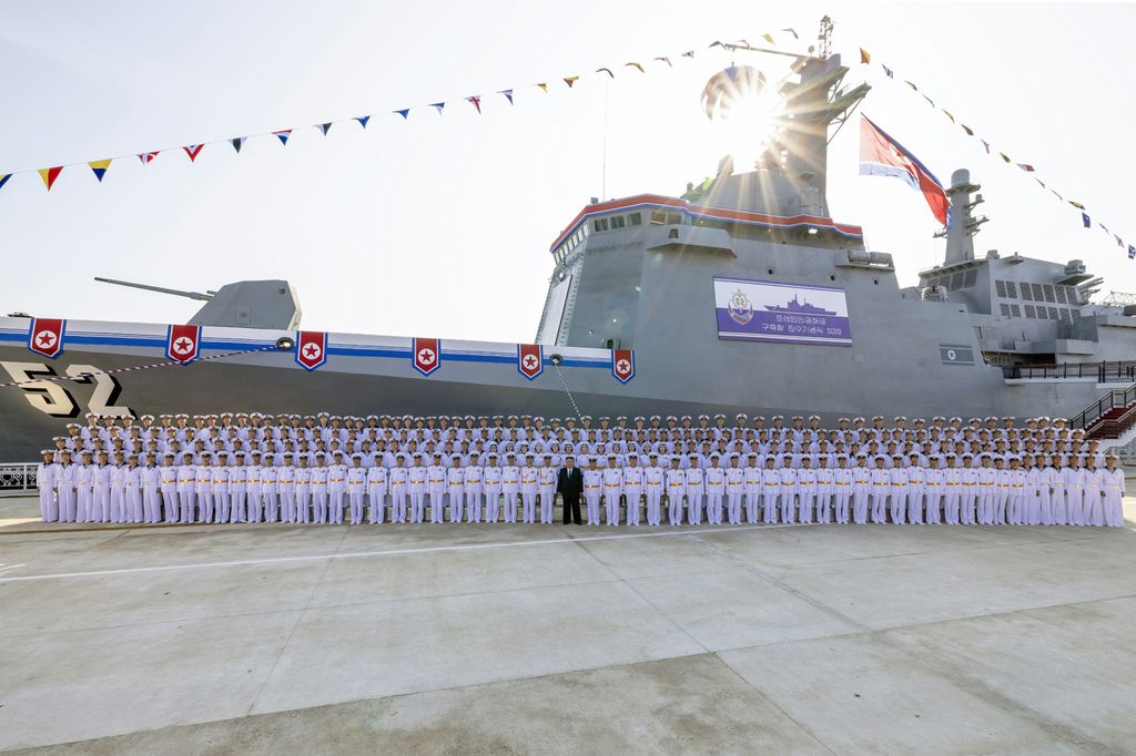 Vigorous Advance and Development of Revolution in Warship-building Industry and Modernization of Naval Forces in New Era Ceremony of Launching Destroyer of KPA Navy Takes Place with Splendour - Image 45