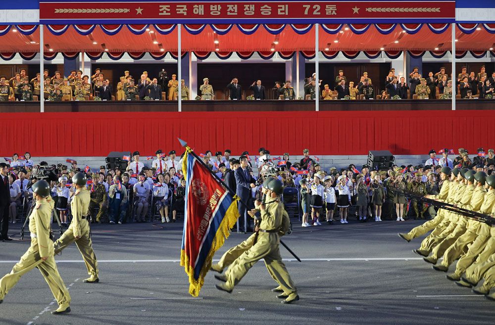 Ceremony of Commemorative March of Columns Symbolic of Units in Fatherland Liberation War Held - Image 8