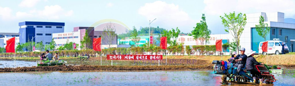 New Regional-industry Factories Operating at Capacity, Farm Machines in Full Operation in Farm Fields