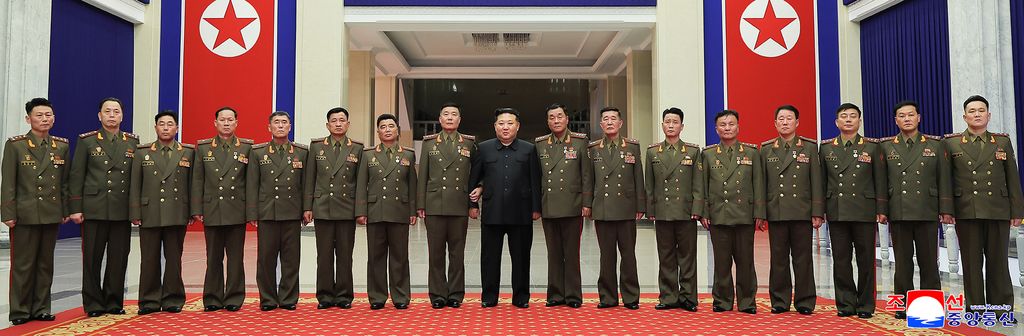 Highest glory to representatives of great honour of DPRK, admirable sonsCeremony of awarding state commendations to commanding officers and combatants of KPA overseas operation units takes place - Image 23