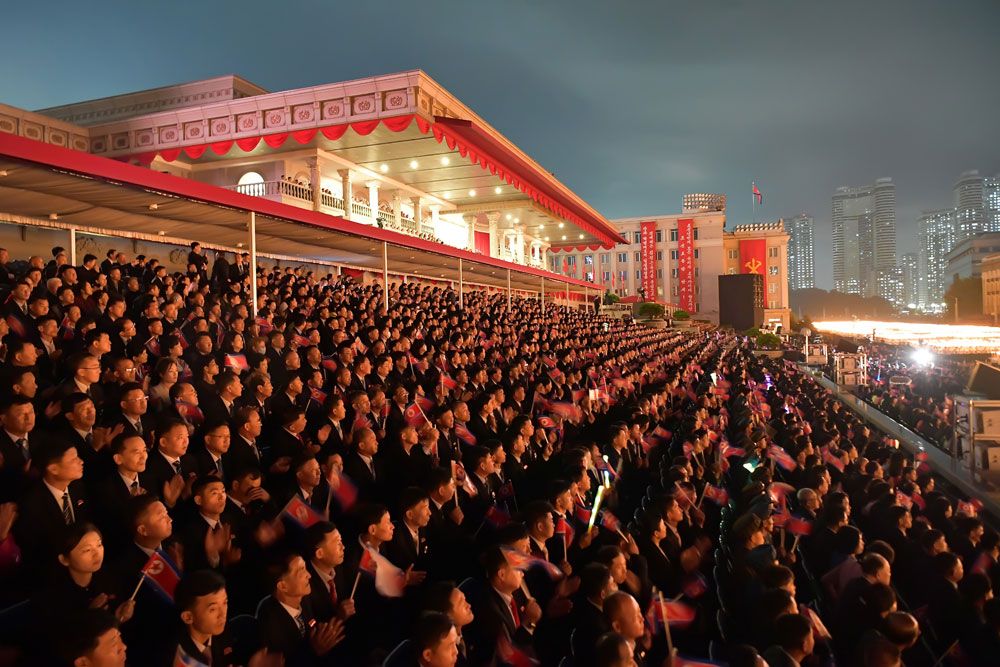 Public Procession and Torchlight Gala Take Place in DPRK - Image 39