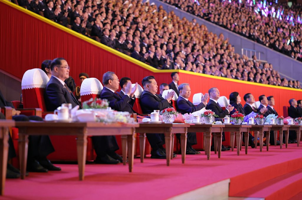 Grand Mass Gymnastics and Artistic Performance for Celebrating WPK Founding Anniversary Given in DPRK