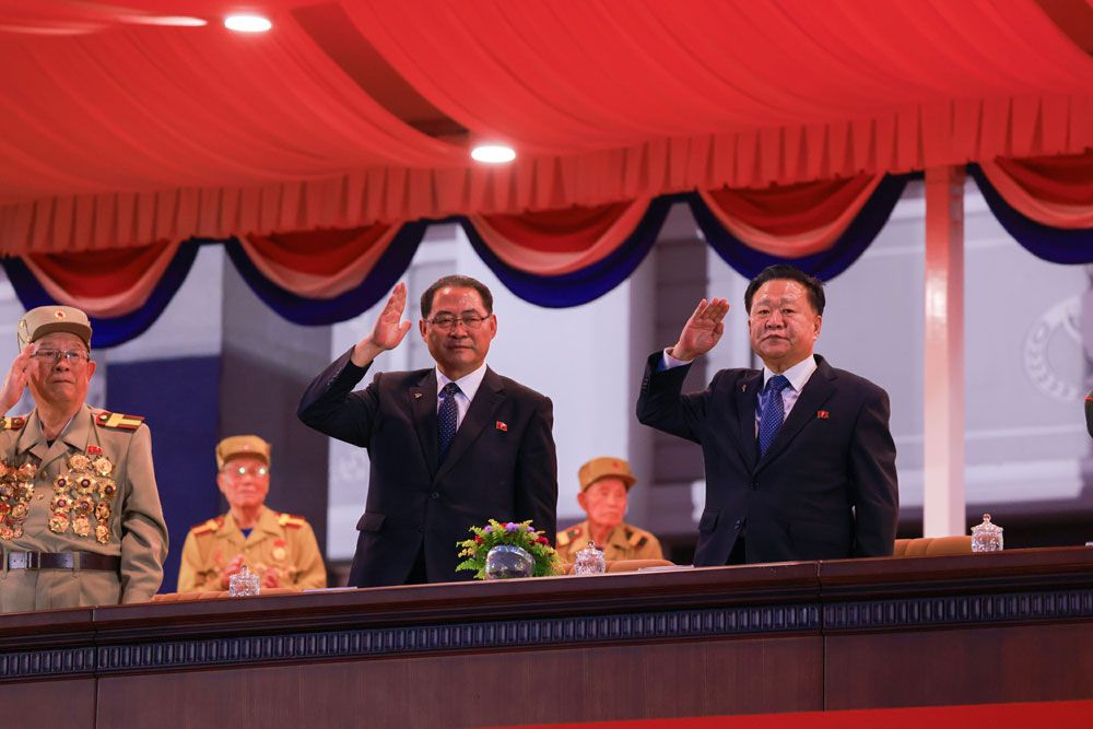 Ceremony of Commemorative March of Columns Symbolic of Units in Fatherland Liberation War Held - Image 2