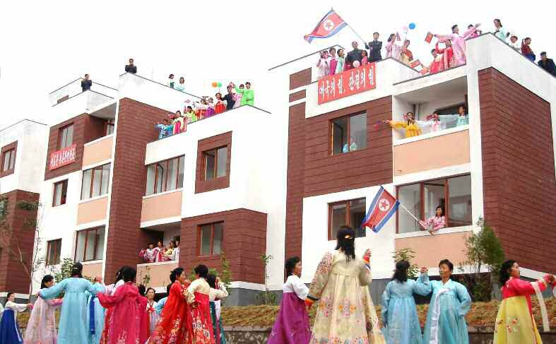 New Houses Built at Songhak Farm of Anju City, South Phyongan Province - Image 7