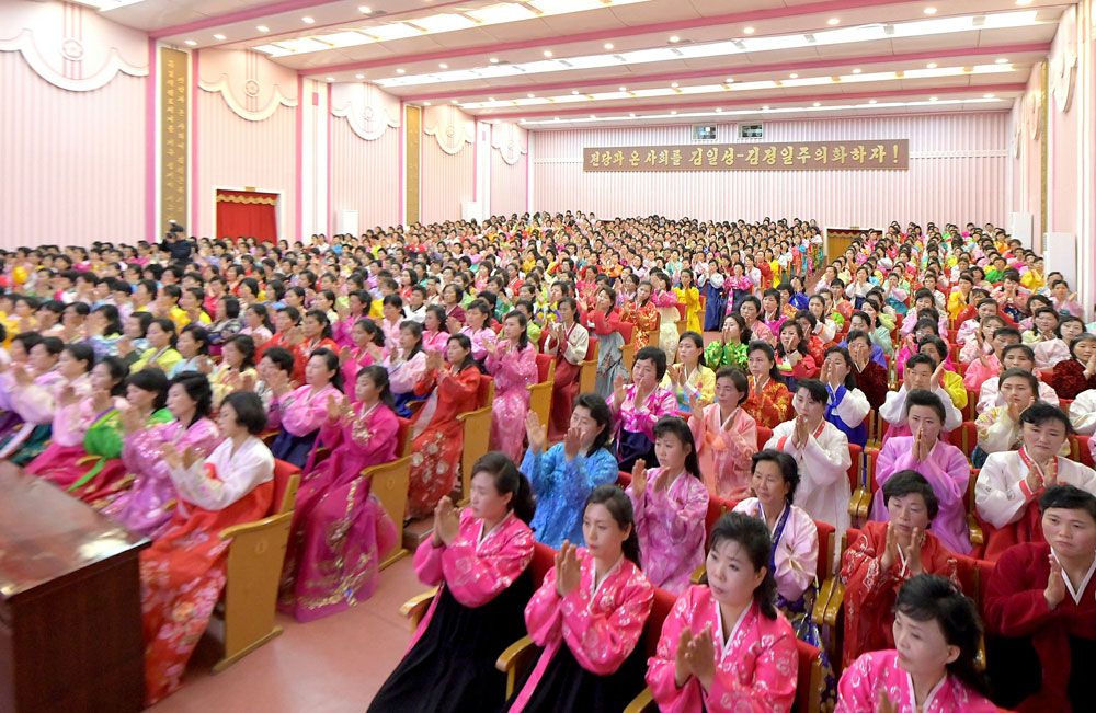 Celebration Meeting of Women’s Union Officials and Members Held in DPRK