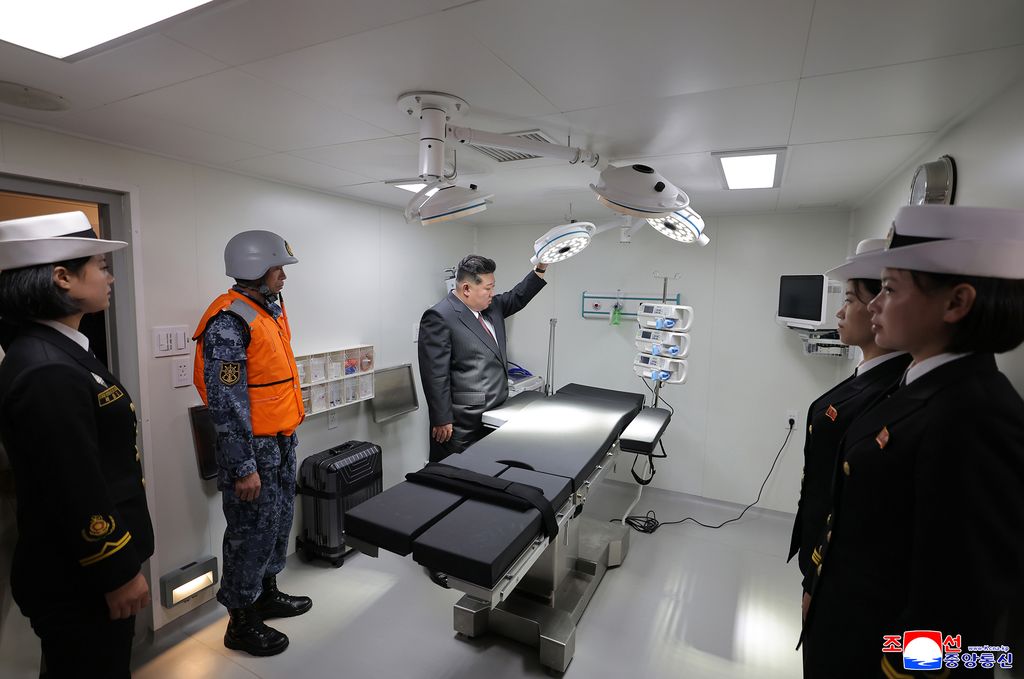 RespectedComrade Kim Jong Un visits destroyer Choe Hyon according to second-day schedule of visit to military hardware exhibition - Image 8