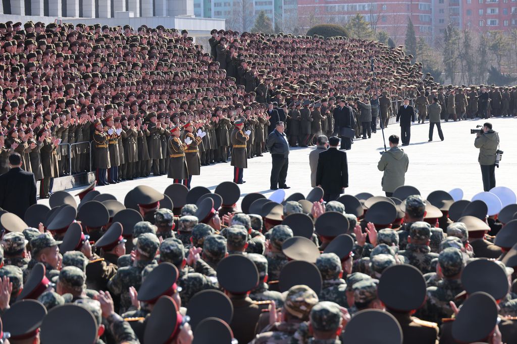 Respected Comrade Kim Jong Un Pays Congratulatory Visit to Ministry of National Defence on Day of KPA Founding - Image 16