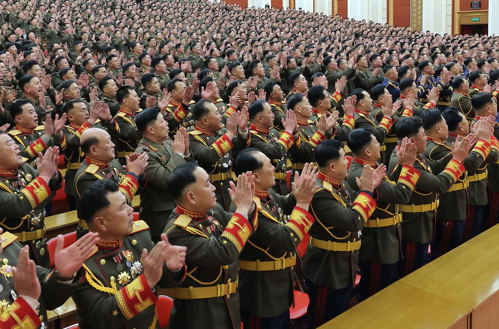 Respected Comrade Kim Jong Un Pays Congratulatory Visit to Ministry of National Defence on Day of KPA Founding - Image 11