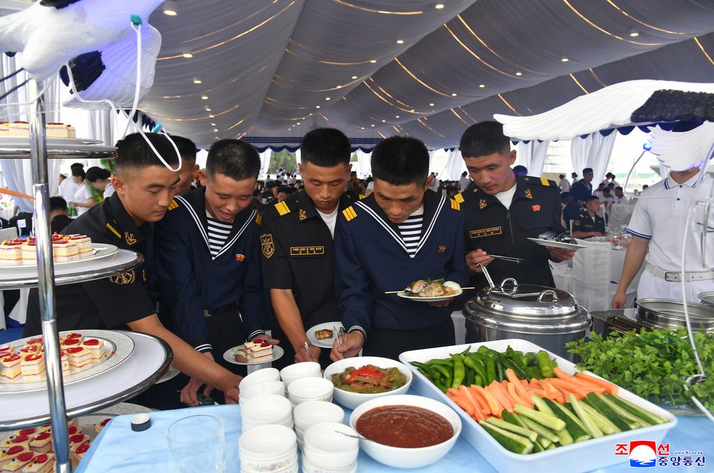 RespectedComrade Kim Jong Un visits destroyer Choe Hyon according to second-day schedule of visit to military hardware exhibition - Image 28