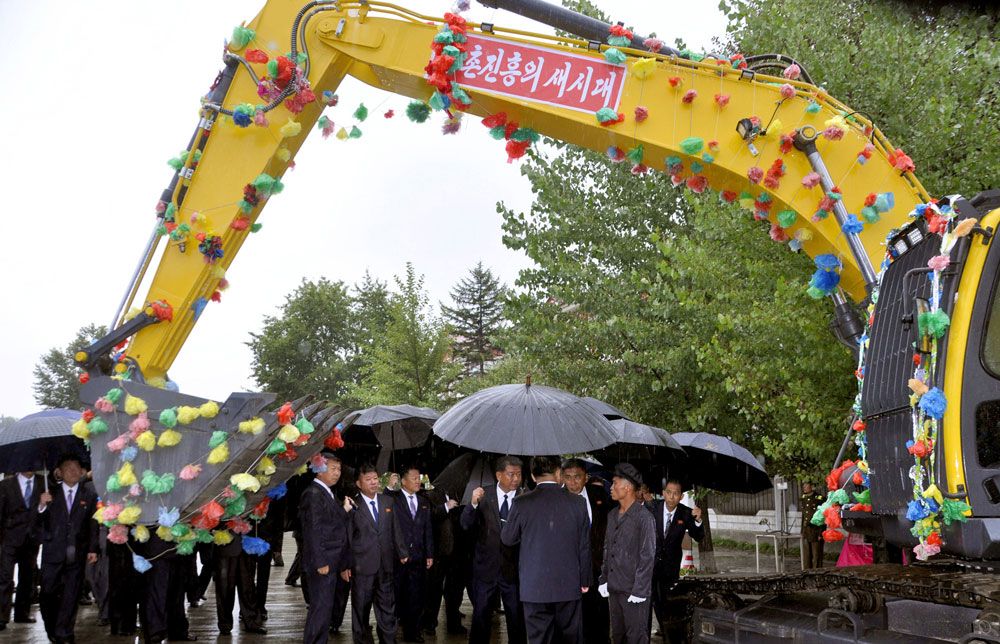 Respected Comrade Kim Jong Un Sends Excavators for Rural Construction in Ryanggang Province - Image 4
