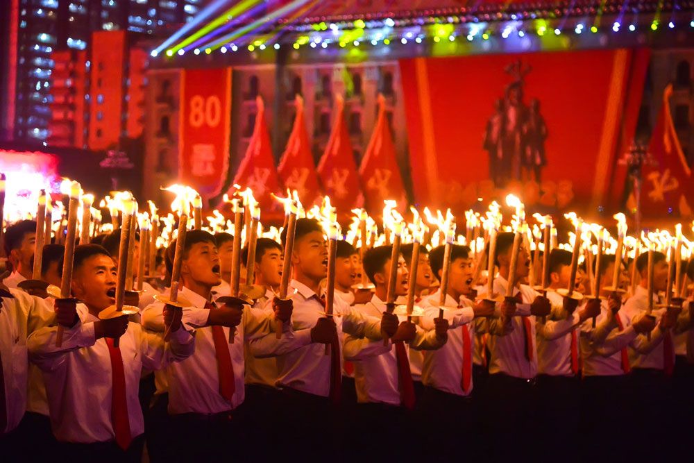 Public Procession and Torchlight Gala Take Place in DPRK - Image 43