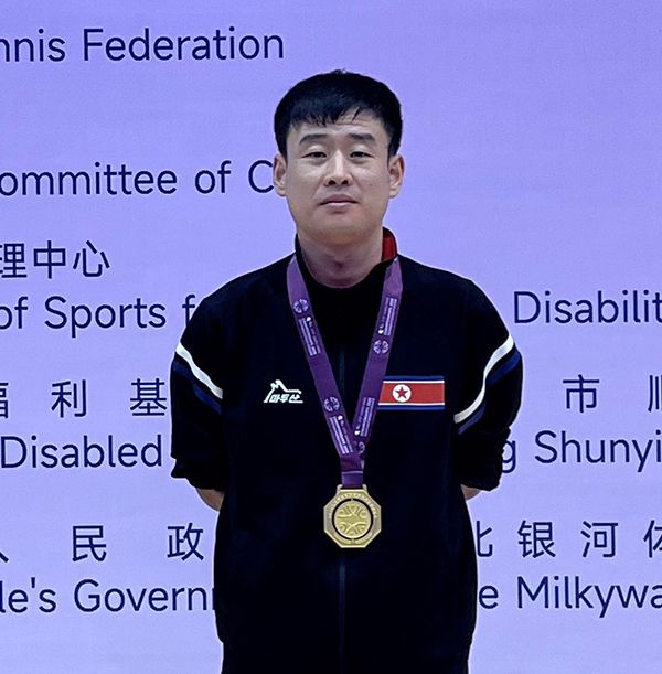 Disabled table-tennis player wins three gold medals at intl events this year