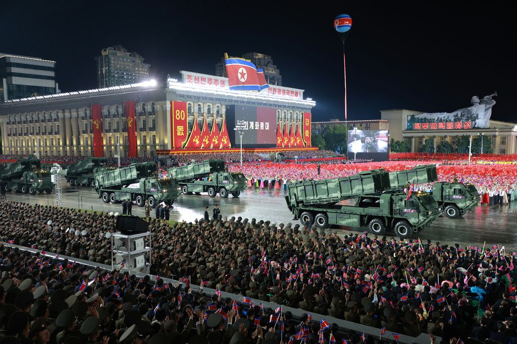 Miltary Parade Marks 80th Founding Anniversary of WPK - Image 55