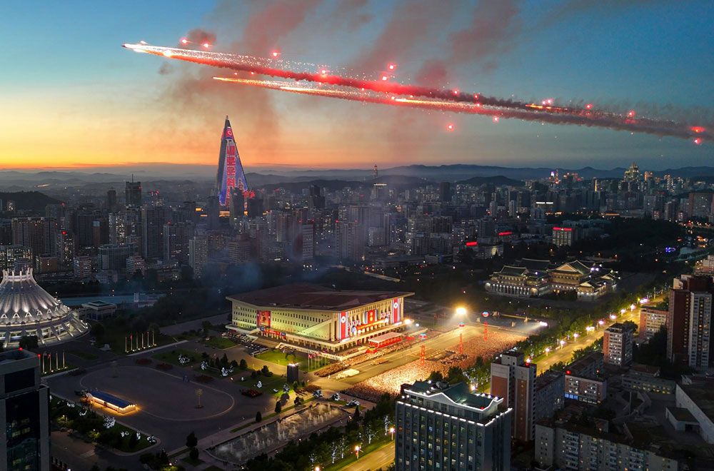 Ceremony of Commemorative March of Columns Symbolic of Units in Fatherland Liberation War Held - Image 21