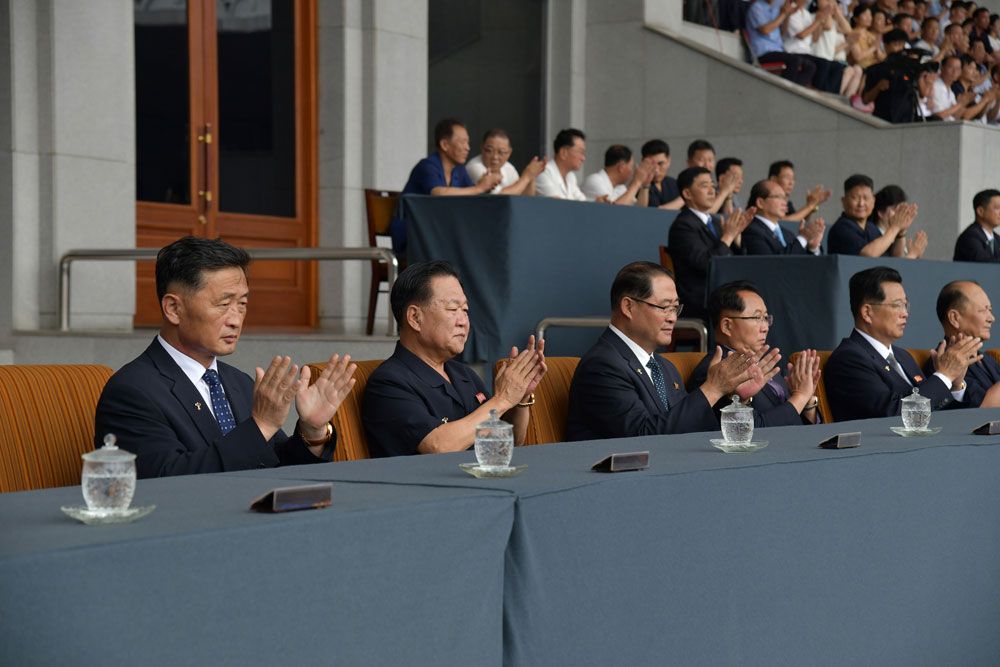 Football Match between Kigwancha and Ryomyong Teams Held in DPRK