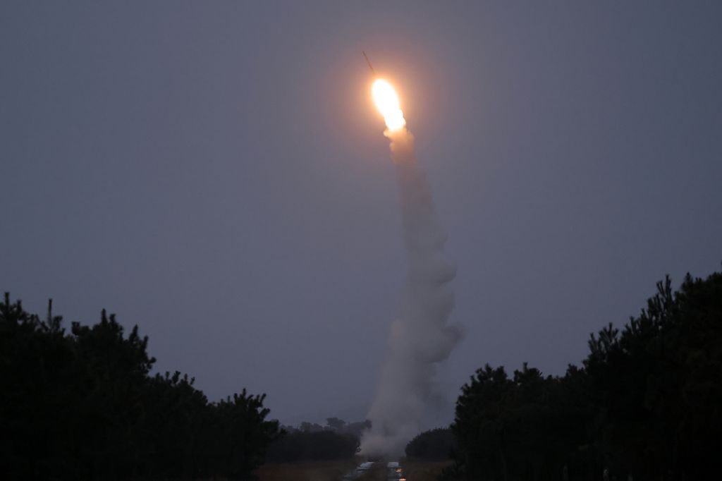 Respected Comrade Kim Jong Un Observes Test-fire of New-type Anti-Air Missiles