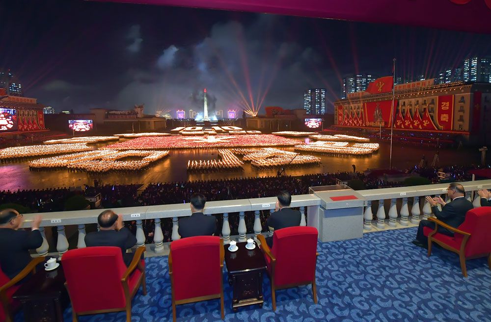 Public Procession and Torchlight Gala Take Place in DPRK - Image 33