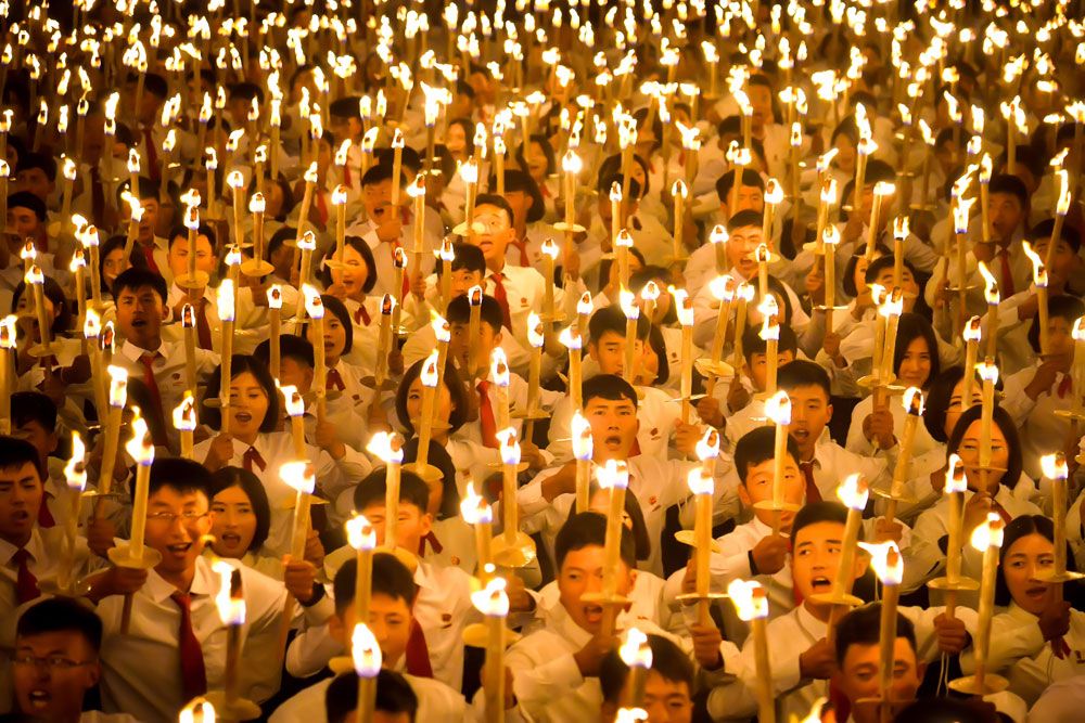 Public Procession and Torchlight Gala Take Place in DPRK - Image 41