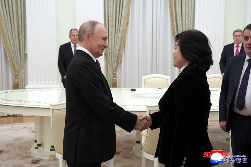 DPRK Foreign Minister Choe Son Hui meets with Russian President Vladimir Vladimirovich Putin