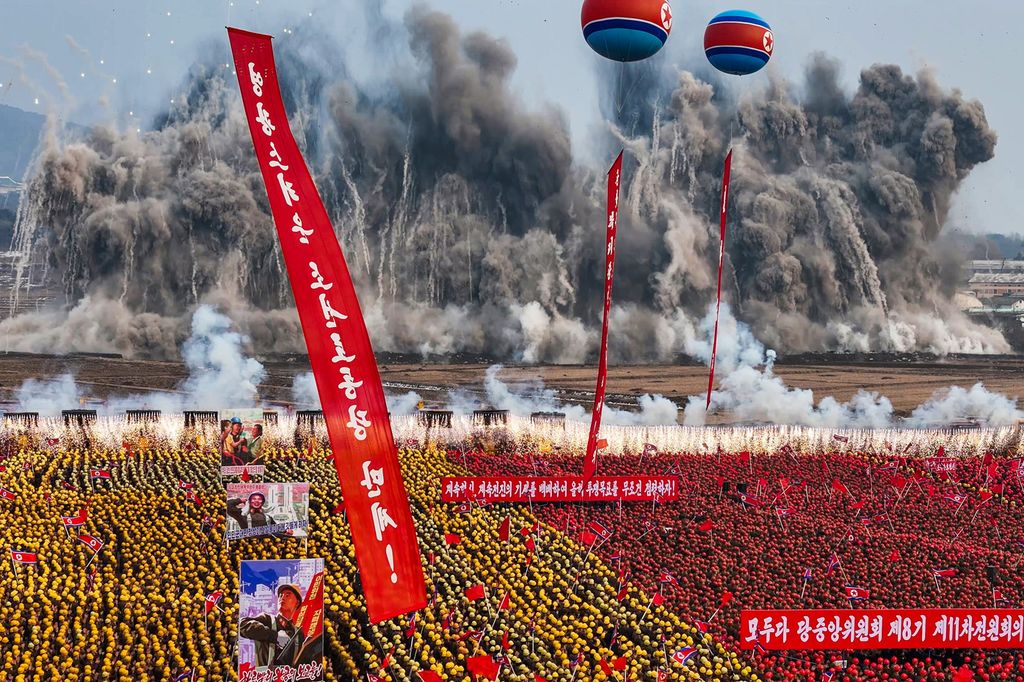 Five-Year Plan for Construction of Capital City Decided by Eighth Congress of WPK Enters Its Final StageGroundbreaking Ceremony for the Fourth-stage Project to Build 10 000 Flats in Hwasong Area Takes Place with Splendour - Image 6