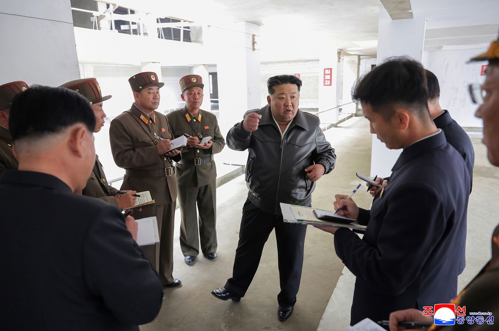 RespectedComrade Kim Jong Un gives field guidance at School Things Factory and School Fixtures Factory under construction