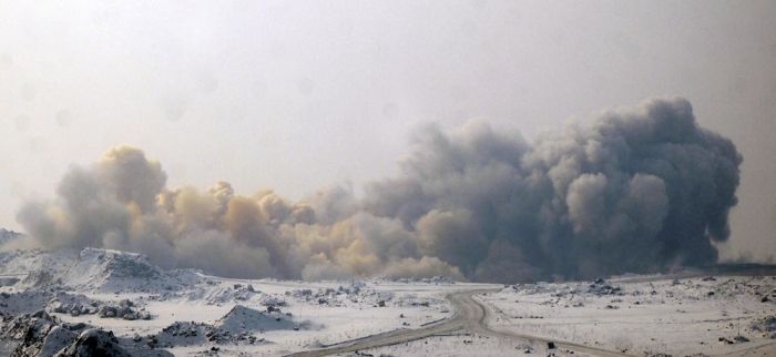 Large Amount of Earth Blown Up