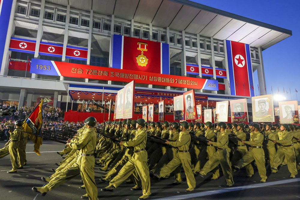 Ceremony of Commemorative March of Columns Symbolic of Units in Fatherland Liberation War Held - Image 15