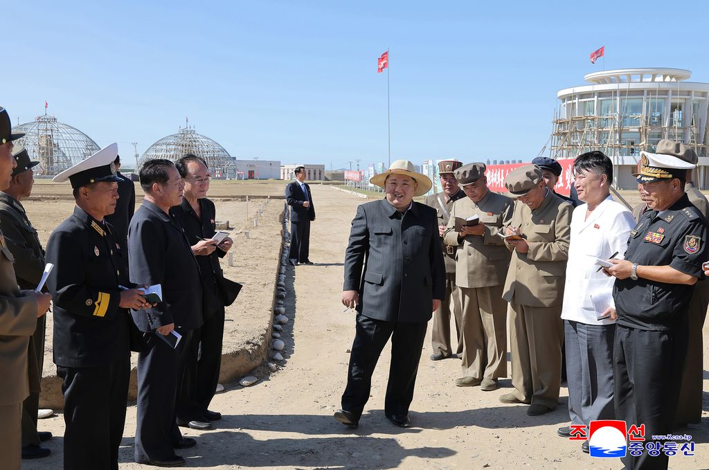 RespectedComrade Kim Jong Un guides construction of Sinuiju Combined Greenhouse Farm and work for local development