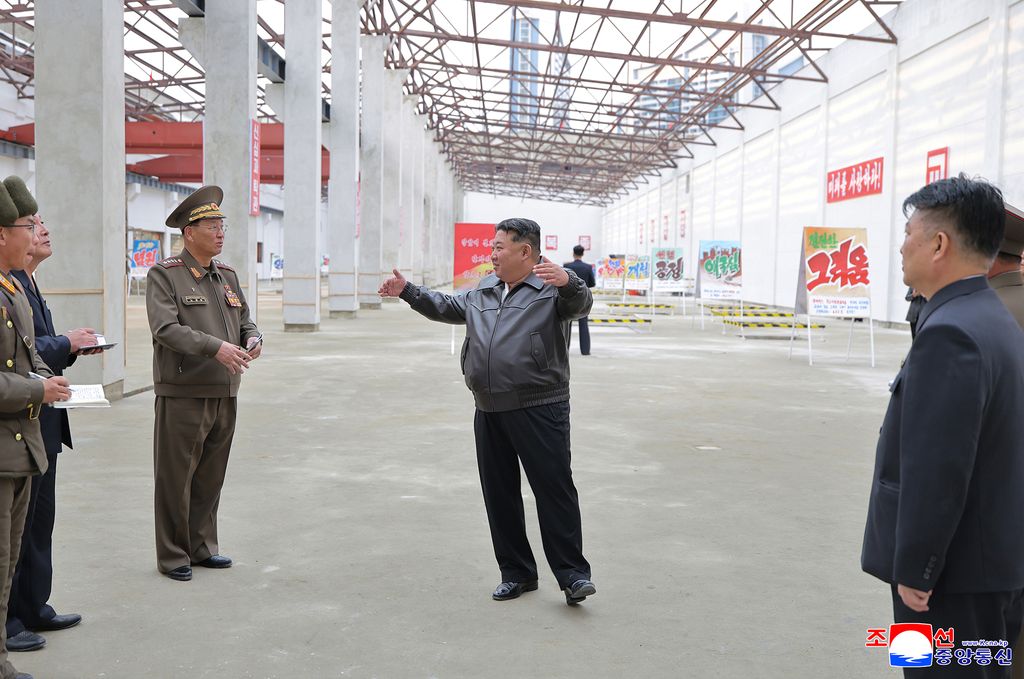 RespectedComrade Kim Jong Un gives field guidance at School Things Factory and School Fixtures Factory under construction - Image 4