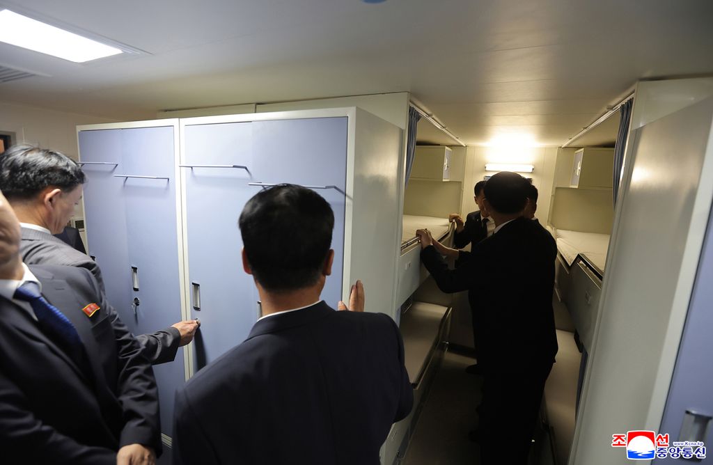 RespectedComrade Kim Jong Un visits destroyer Choe Hyon according to second-day schedule of visit to military hardware exhibition - Image 14