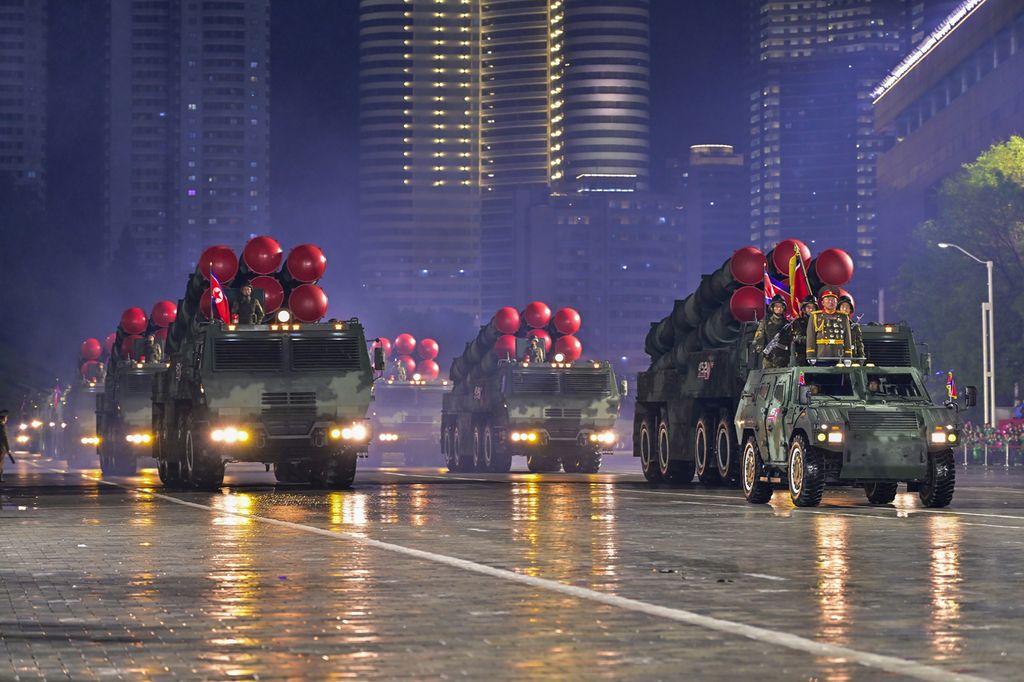 Miltary Parade Marks 80th Founding Anniversary of WPK - Image 48