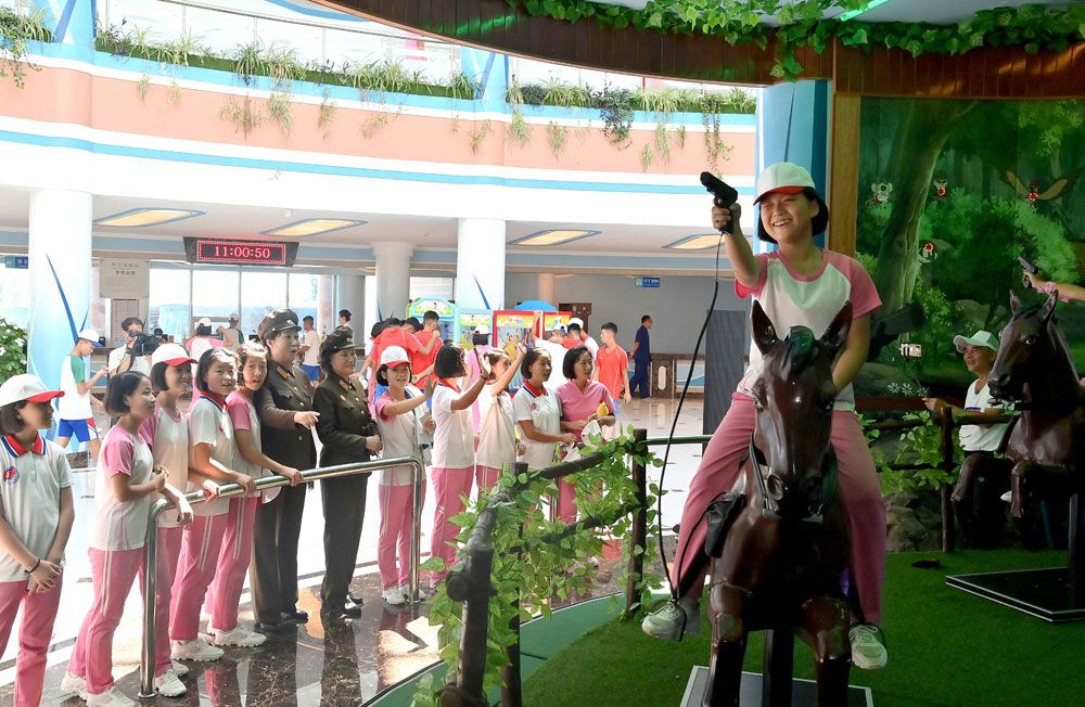 Students of Revolutionary Schools Spend Enjoyable Days in Wonsan Kalma Coastal Tourist Area - Image 22