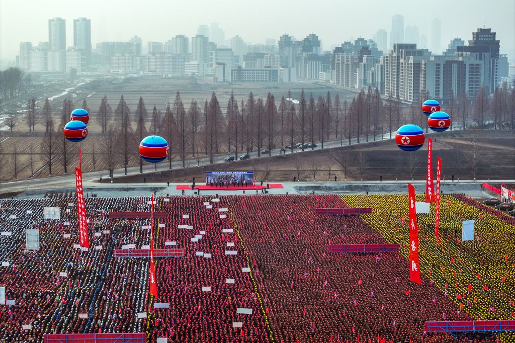 Five-Year Plan for Construction of Capital City Decided by Eighth Congress of WPK Enters Its Final StageGroundbreaking Ceremony for the Fourth-stage Project to Build 10 000 Flats in Hwasong Area Takes Place with Splendour - Image 16