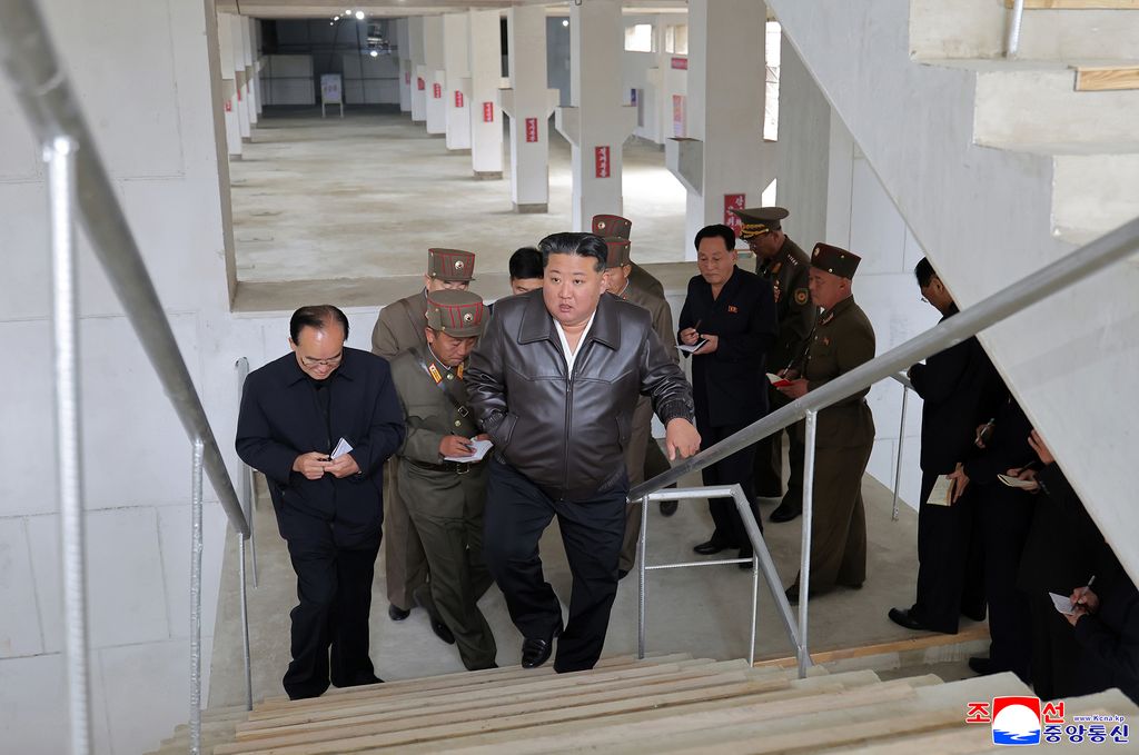 RespectedComrade Kim Jong Un gives field guidance at School Things Factory and School Fixtures Factory under construction - Image 2